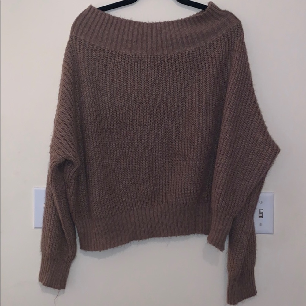 Off the shoulder sweater